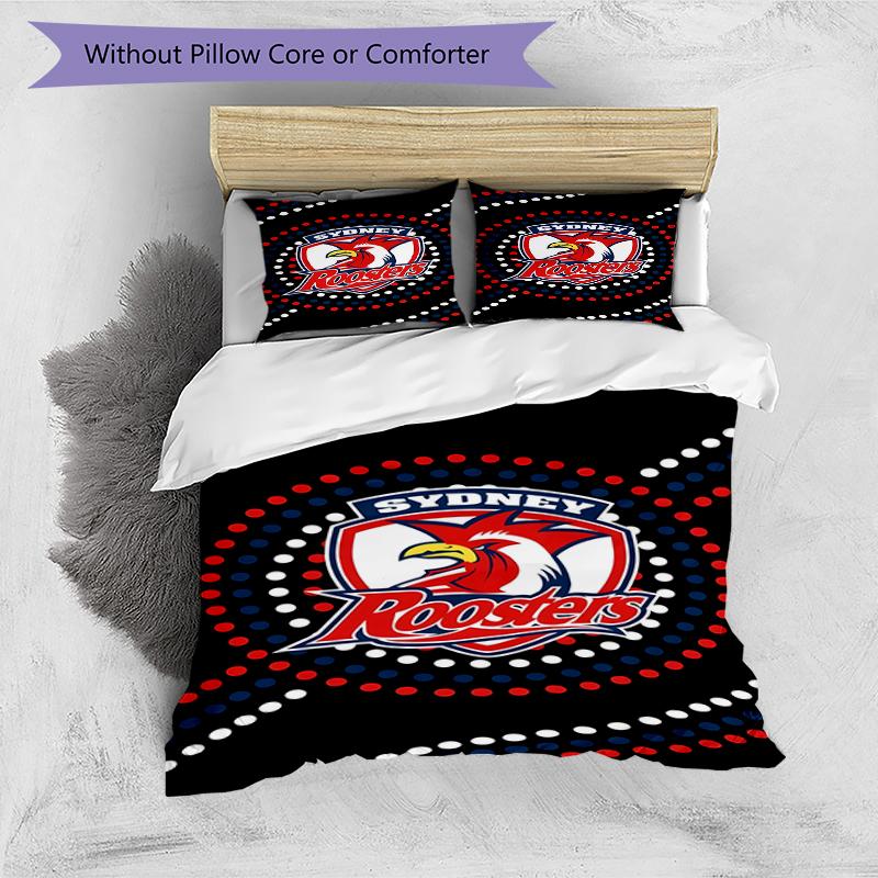 3pcs Football Team (23) Design Cover Set - HD Printed Bedding with 1 Cover and 2 Pillowcases - Perfect for Home and Dorm Decor
