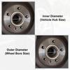 4pc OD 701mm To ID 541mm Aluminum Alloy Car Hub Centric Rings Wheel Spacer