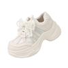 Fashion Summer Hollow Out Thick Bottom Vulcanized Shoes Woman Chunky Platform White Sneakers Women Comfortable Lace Up Sports Shoes