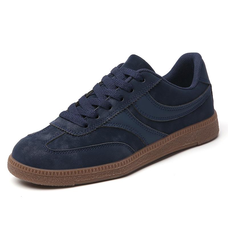 Baskets Casual Rétro Style Allemand Grandes Tailles pour Femmes - Bloc de Couleurs, Légères, Polyvalentes, à Lacets