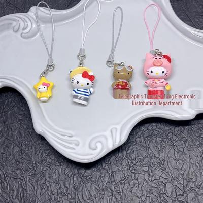 Set Decorazione Lanyard e Custodia Auricolari con Animali Cartoni Animati Carini
