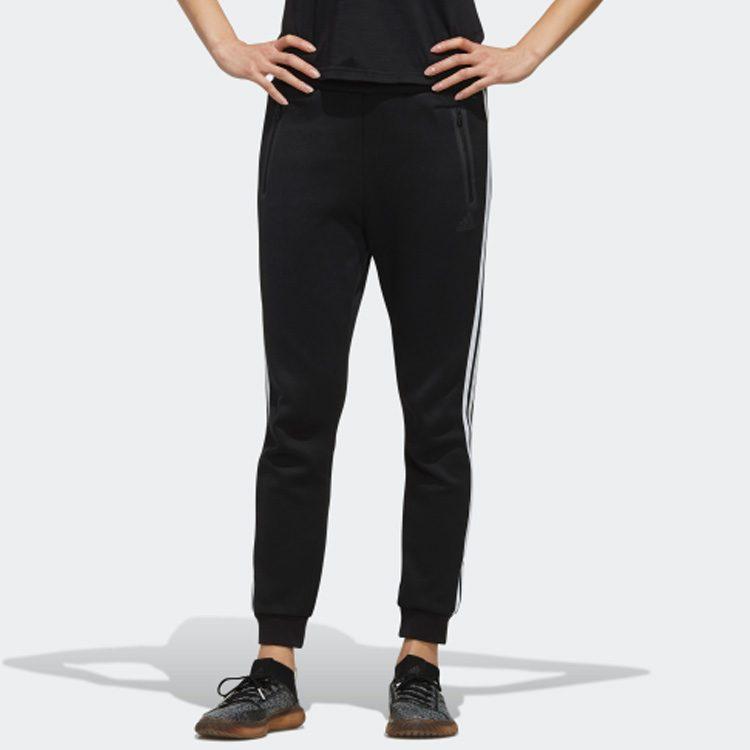 Adidas Knitted Sweatpants Women's Black White FI9277