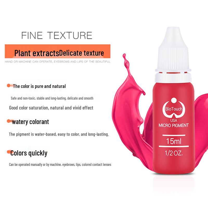 Beginner Eyebrow & Lip Blush Microblading Pigment for Natural Coloring and Fast Retention