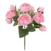 30CM Fake Roses Silk Peony Artificial Flowers Cheap New Year's Festival Decorations Vases for Home Wedding Bridal Bouquet Indoor