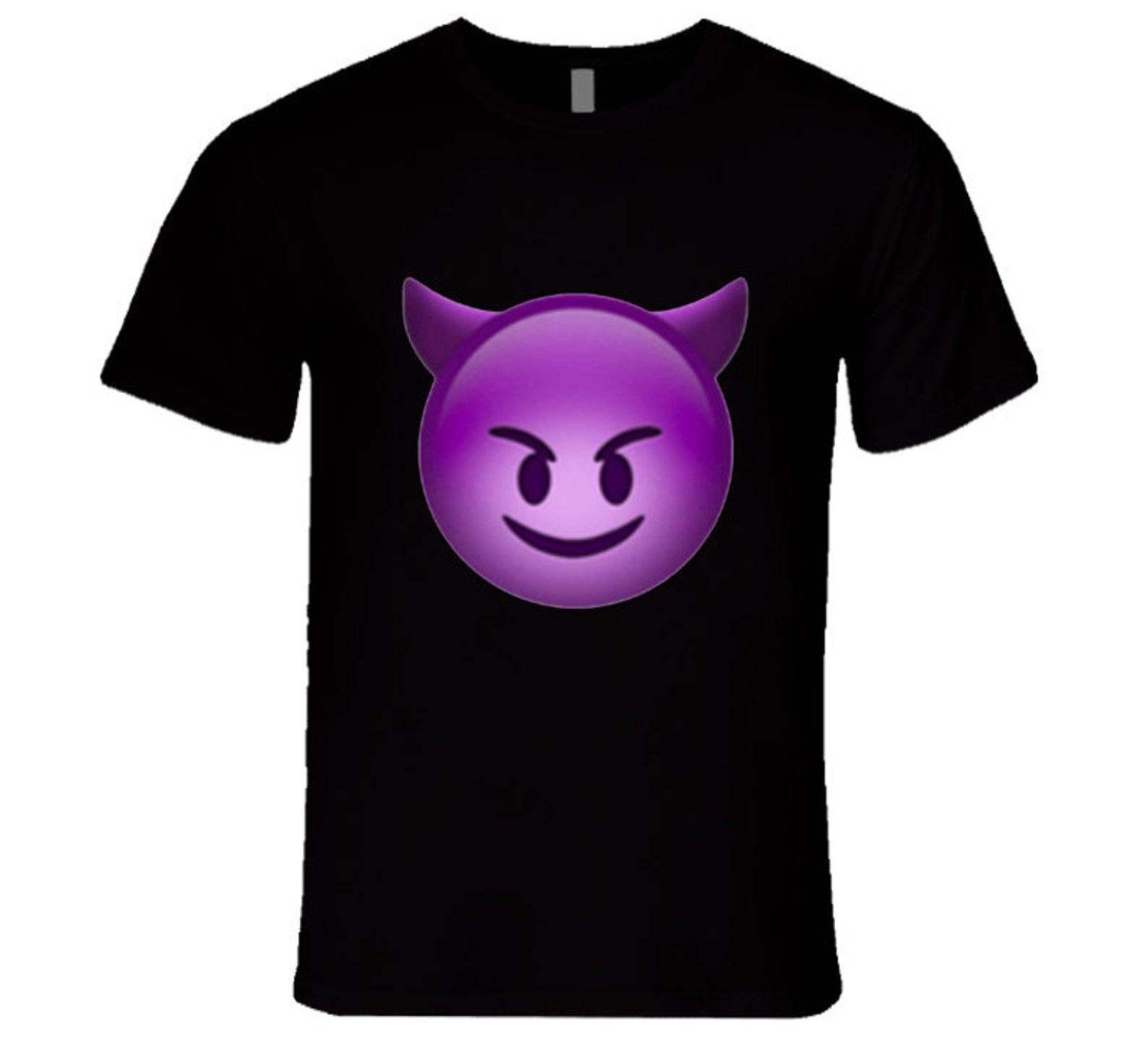 Purple Demon Black T Shirt S