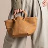 Niche Commuter Basket Bag, Women's Hand-held Tote Bag, Soft Leather, Lazy Style, Single-shoulder Crossbody Bag