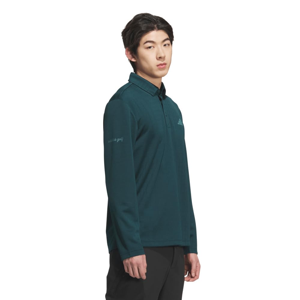 Adidas Golf Aurora Ivy Seasonal Jacquard Long Sleeve Golf Shirt Men's
