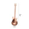 Guitar Coffee Teaspoons,4 Pcs Stainless Steel Musical Coffee Spoons Teaspoons Mixing Spoons Sugar Spoon(Silver)