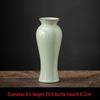 Elegant Bean Green Ceramic Vase - Ru Kiln Luxury Home Decor, Multiple Shapes for Living Room Flower Arrangements