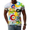 New Fashion Europe and America Retro Graffiti Men T-Shirt Summer