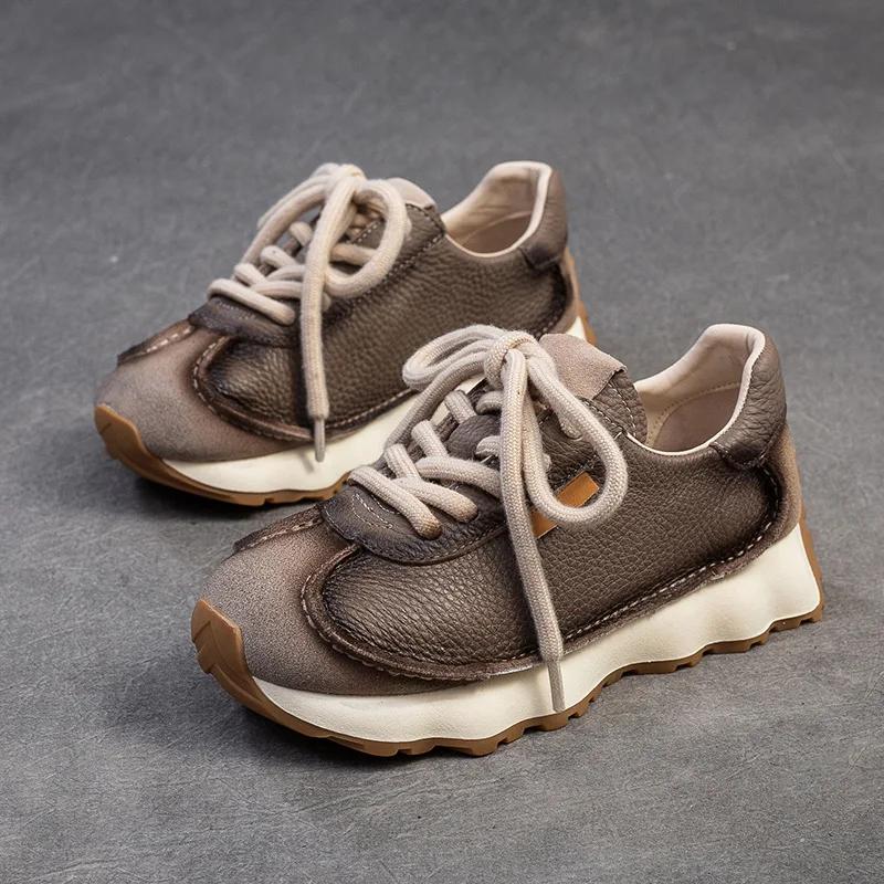 

Мода 3.5СМ Замша Натуральная Кожа Комбинированный Цвет Преппи Девушка Мэри Джейн Платформа Танкетка Летние Женские Весенние Осенние Повседневные Удобные Модные 40