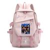 KATSEYE Backpack for School Students Canvas Bookbag Lightweight Water-Resistant Daily Commuter Bag Large Capacity 601123-19