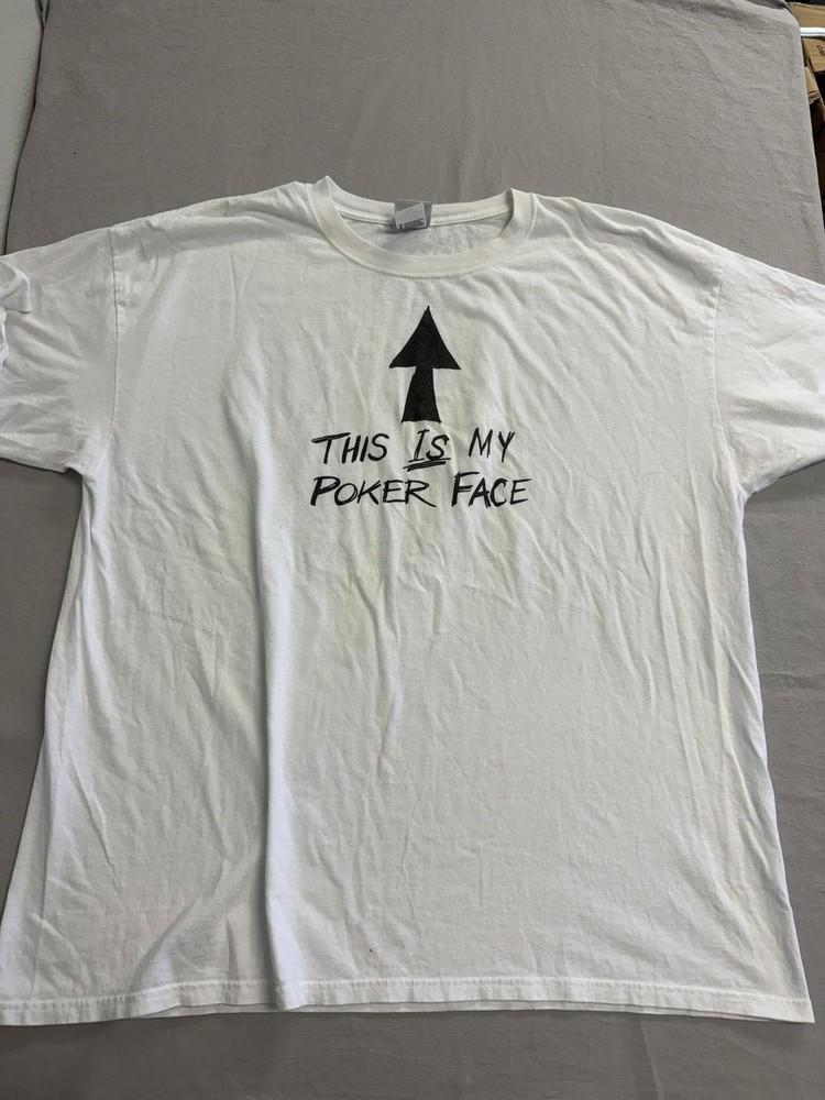 WSOP T-shirt This is My Poker Face World Series of Poker 3XL Unisex T-Shirt M