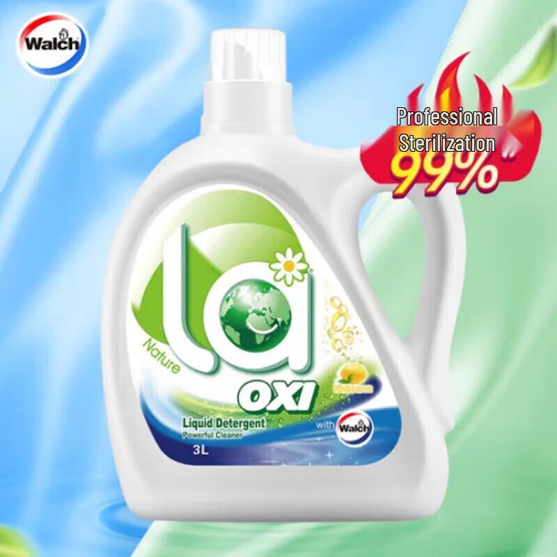 Walch LA Oxygen Wash Laundry Detergent, Lemon Scent, 3L