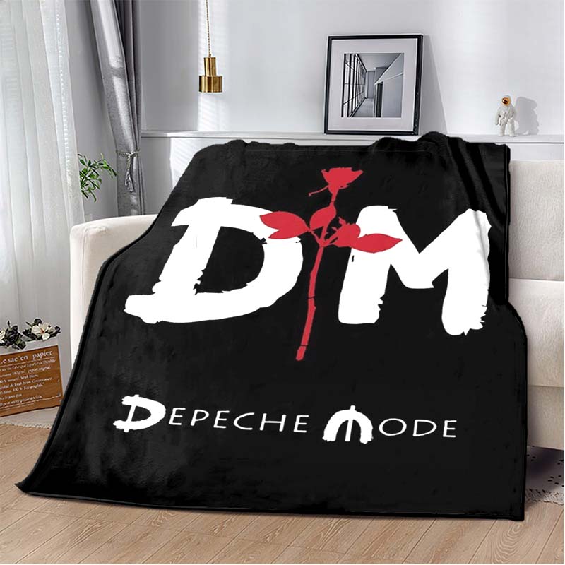 Depeche Mode Rock Roll Musik Weiche Flanell-Kuscheldecke,Leicht Warm Sofa Couch Bett,Outdoor-Decke