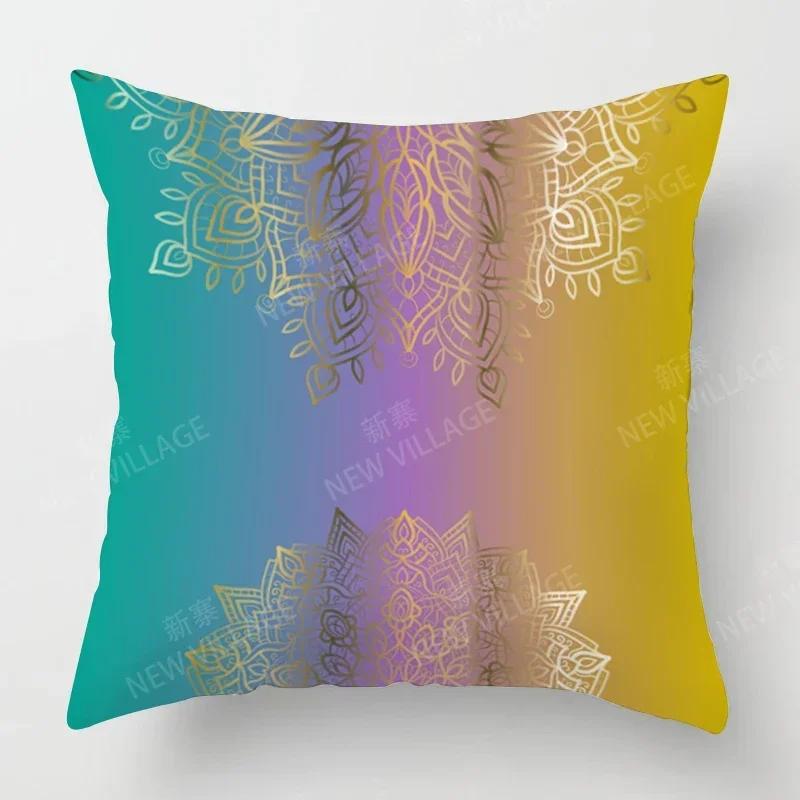 Jesienne Dekoracje Domu Jesienna Poszewka na Poduszkę do Salonu Sofa Boho Poszewka na Poduszkę Mandala