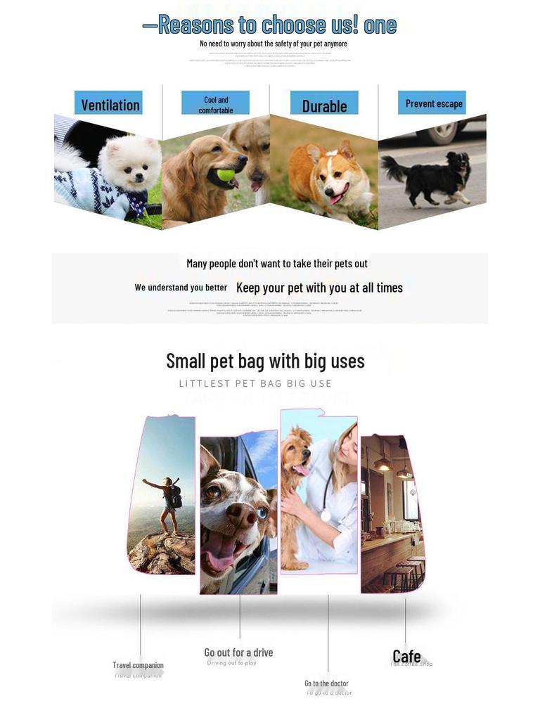 Faltbare EVA-Haustiertasche - Tragbarer & Atmungsaktiver Katzen- und Hundrucksack