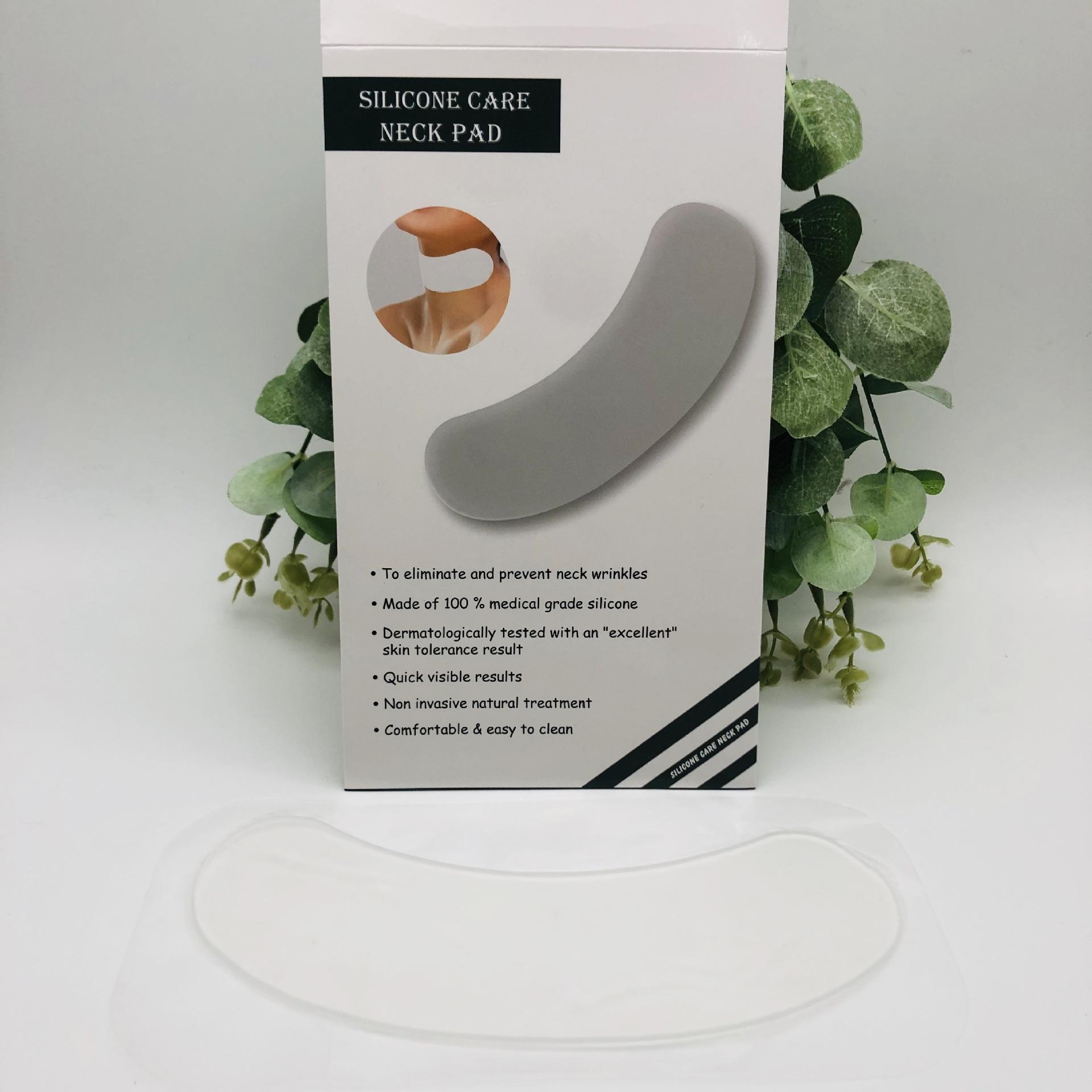 

1 шт. многоразовые силиконовые подушечки для ухода за шеей, лента для шеи, подушечки для лечения морщин на шее, профилактика, средство для удаления морщин белый