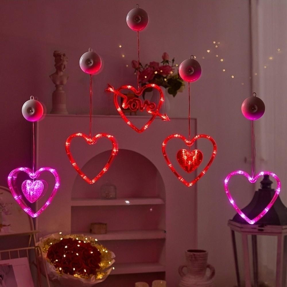 Creative Valentine Day LED String Lights Beautiful Suction Cup Atmosphere Light  Wedding