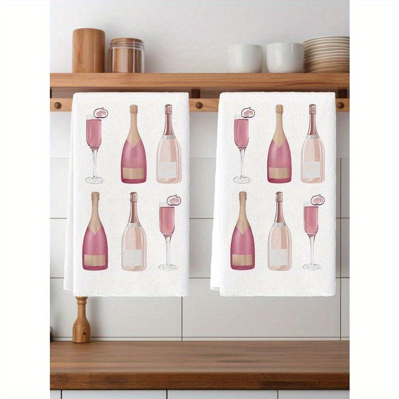 2 Stück Vintage Blumen Geschirrtücher, Küchentücher 70er Retro Stil Geschirrtücher Koch Geschirrtücher