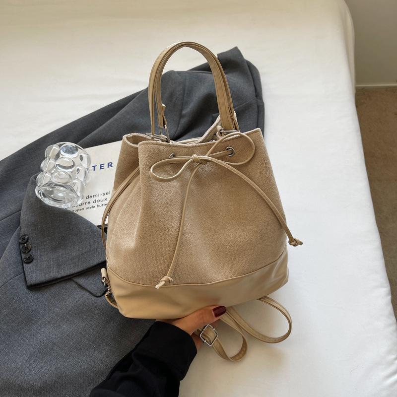 

Maillard ретро рюкзак 2025 новый нишевый дизайн красивая мода простой многофункциональный наплечный рюкзак-ведро No pendant