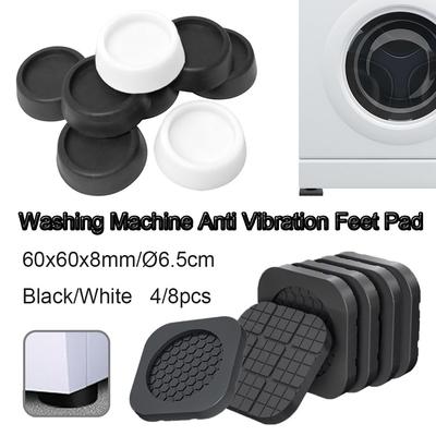 4/8PCS Washing Machine Anti Vibration Pads, Universal Fit for Refrigerator Dryer Furniture, Anti-Slip Rubber Feet