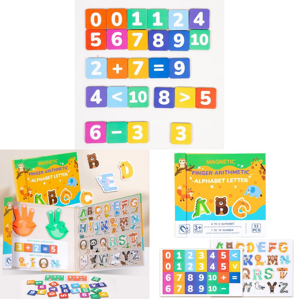Magnetic Letter Puzzle Educational Toy For Kids With Diy Math Games