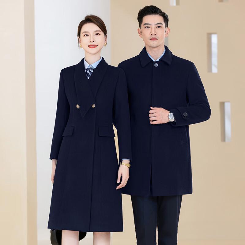 

Пальто Телуоман унисекс средней длины из смесовой шерсти со съемной подкладкой XL