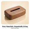 Rectangular Tissue Box Tabletop Wood Decorative for Living Room