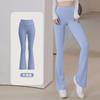 Sport Yoga Hose Schnelltrocknend Atmungsaktiv Enganliegend Fitnesshose Hohe Taille Slim Fit Yogabekleidung Weites Bein Schlaghose