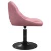 Dining Room Chairs 2 Pcs Swivel Pink Velvet