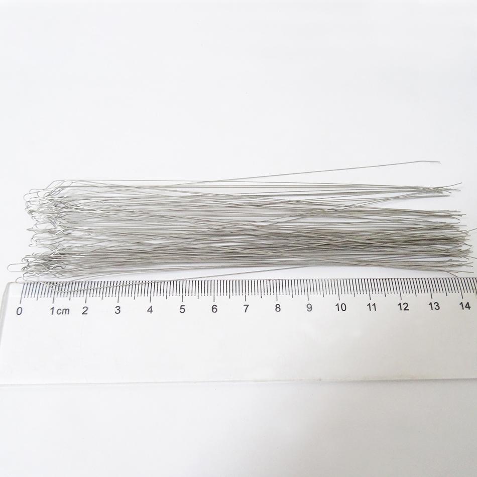 100 Pcs Orthodontics Kobayashi Long Type Dental Metal Orthodontic Wire Preformed Brackets  Ligature Tie Archwire