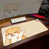 Gaming Mousepad Kawaii Dog Smile XXL Large Mouse Pad Locking Edge Mouse Mat Gamer Keyboards Pads Rubber Large Desk Mats
