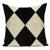 Polyester Black White Animals Horse Deer Bear Geometric Pillow Cover Decorative Sofa Home Cushion Cover For Living Room