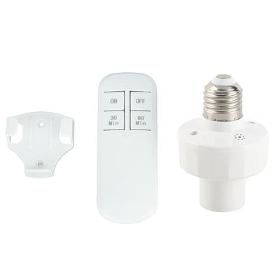 Remote Control Light Bulb Socket Wireless Remote Light Bulb Socket with Remote Control for E27 Bulb