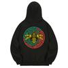 Khb0031 Bumblebee Maze Fleece Hoodie - Black