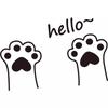 Cat Paw Pattern Wall Stickers for Living Room and Shop Windows