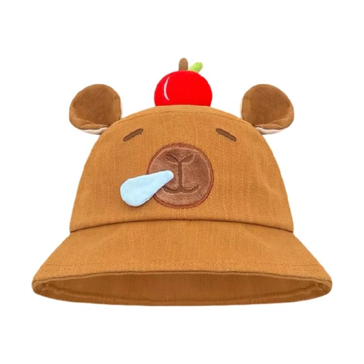 Capybara Embroidery Couple Hat Stylish Streetwear Hat Versatiles Portable Hat Engaging in Leisure Activity