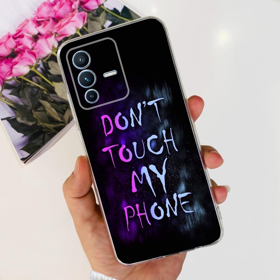 For Vivo V23 Pro V2132 Case For Vivo V23 5G V2130 V2303 Cover Fashion Flower Clear Silicone Phone Case For Vivo V23e V 23 Bumper
