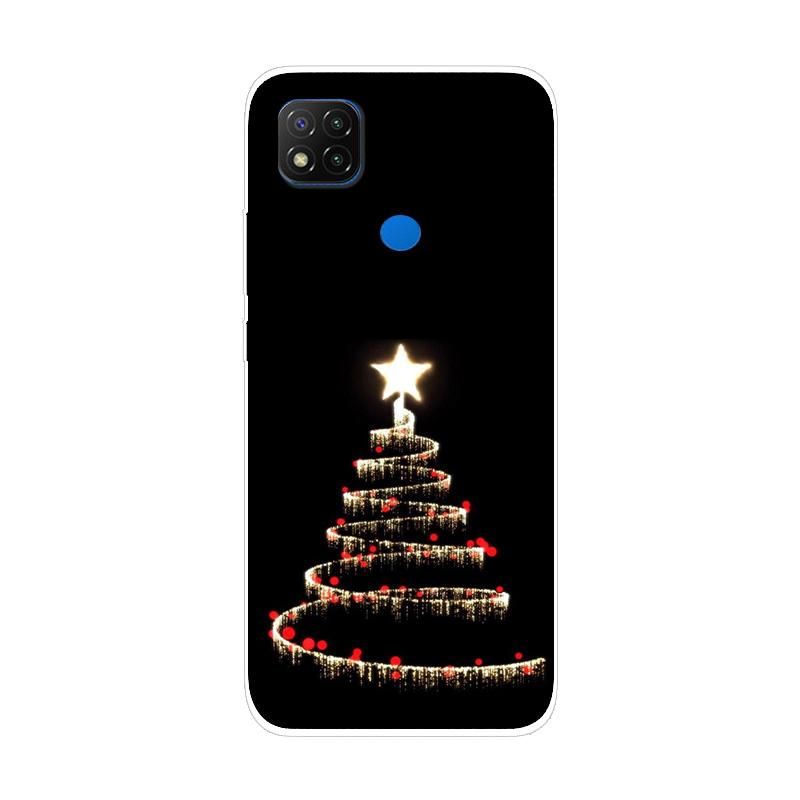 Soft Silicone Case For Xiaomi Redmi 9C NFC Case Soft TPU Christmas Phone Case For Xiaomi Redmi 10C 9C Case Redmi 9 C NFC Cover