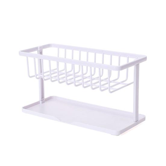 Kitchenware Home Sponge Brush Double-layer Bottle Rack Draining Storage Holder Shelf