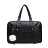 Casual PU Shoulder Bag for Junior High School Students  School Bag Anime Uniform Tote Bag for Women  Pockets