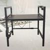 Adjustable Microwave Oven Rack for Bakers, Kitchen Utensil Storage Rack, Iron Construction, Suitable