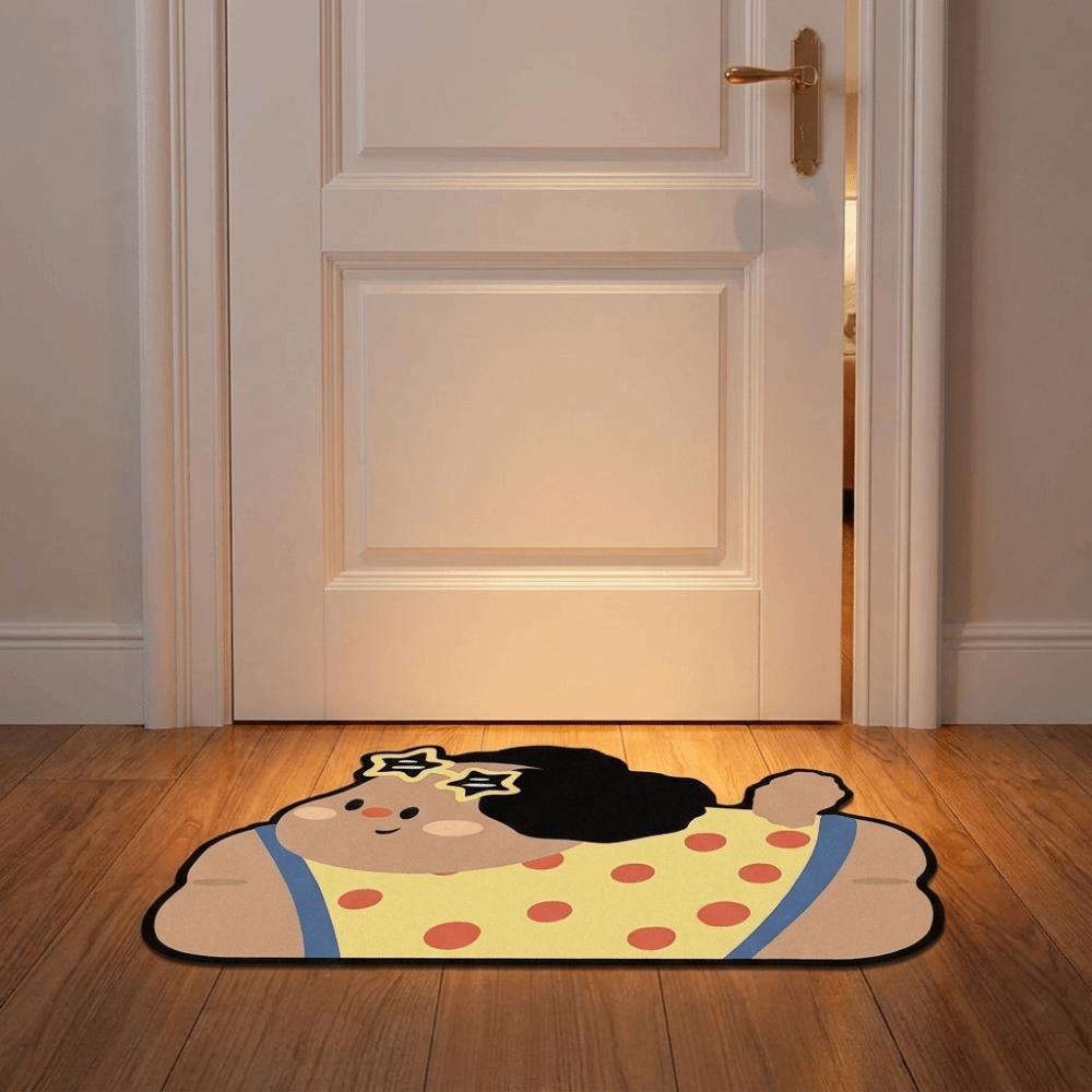 Cartoon Bathroom Floor Mat Quick Dry Decorative Door Mat Small Rug Entry Door Mat  Kitchen