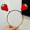Kid Headband Spring Design Fruit-Decorated Headband Anti-Slip Tooth Design Stable Fit Hair Hoop Children Day Performance Hair Accessory