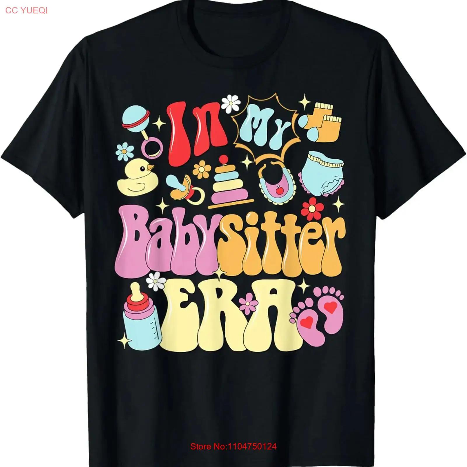 

In My Babysitter Era Cute Childcare Life Babysitter s Day T Shirt for Dad vintage Washed Soft designer clothes Stretched S разноцветный