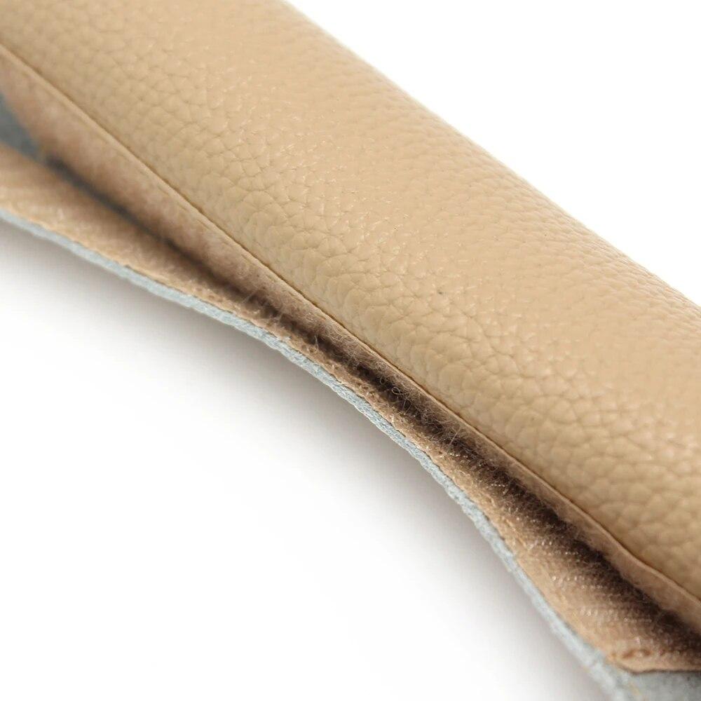 Genuine Leather Door Handle Cover For BMW 5 Series F10 2011 - 2017 1PC Car Door Panel Pull Handle Leather Cover with Magic Paste