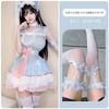 Blue Alice Cos Costume Maid Outfit 2d Lolit Dress Loli