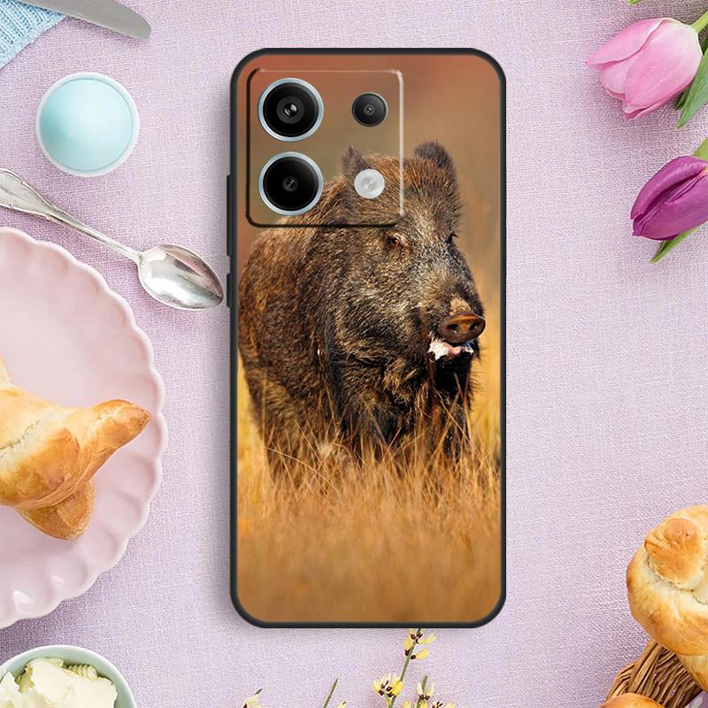 wild boar Case For Xiaomi Redmi Note 12 11 9 10 13 Pro Plus 9S 10S 11S 12S Redmi 12 10 C 9C 13C Cover