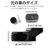 FDAIUN Car Center Console Storage Box for Daihatsu Tanto Includes Storage Drink Trash and Small Item Made of ABS Easy Black LA650S/LA660S
